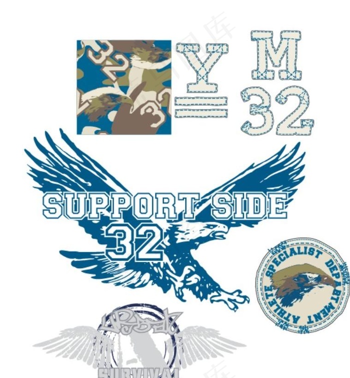 潮流元素矢量素材图片