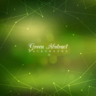 绿色背景的几何线条