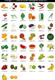 美式蔬菜水果图片