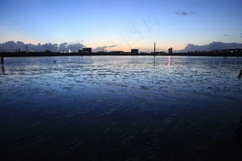 海滩晚霞图片 海滩晚霞图片