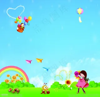 幼儿园展板素材下载