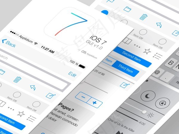 ios7_GUI_PSD(图形用户...psd模版下载
