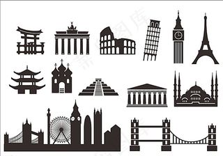 欧式 中国风 建筑雕刻图片