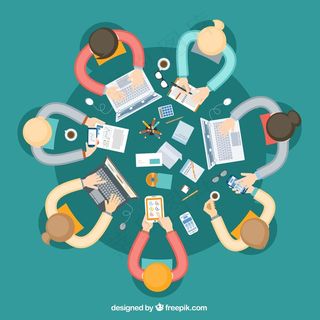 卡通商业精英矢量图片