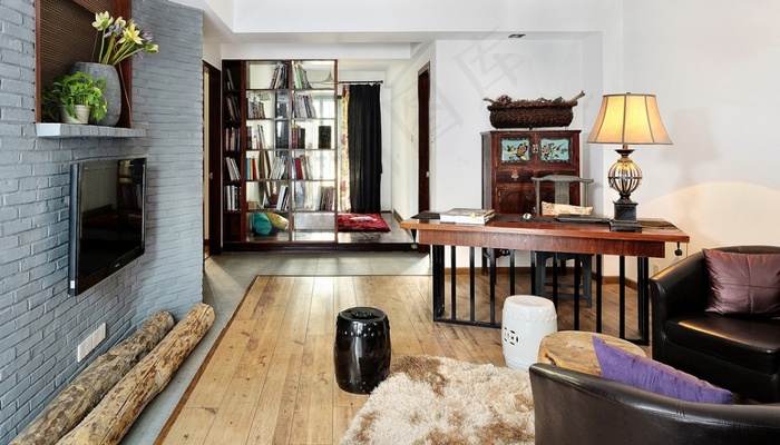 中式客厅装修设计效果图