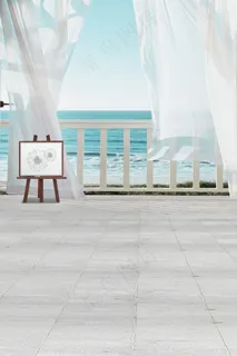 凭海临风婚纱主题影楼摄影背景图片 凭海临风婚纱主题影楼摄影背景图片
