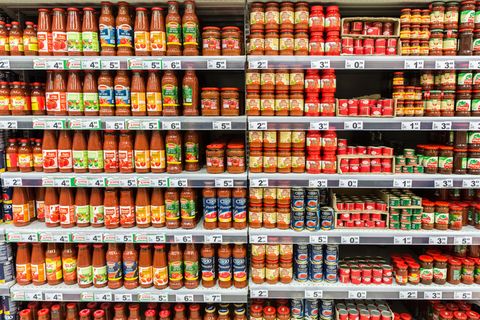 超市食品调料货架