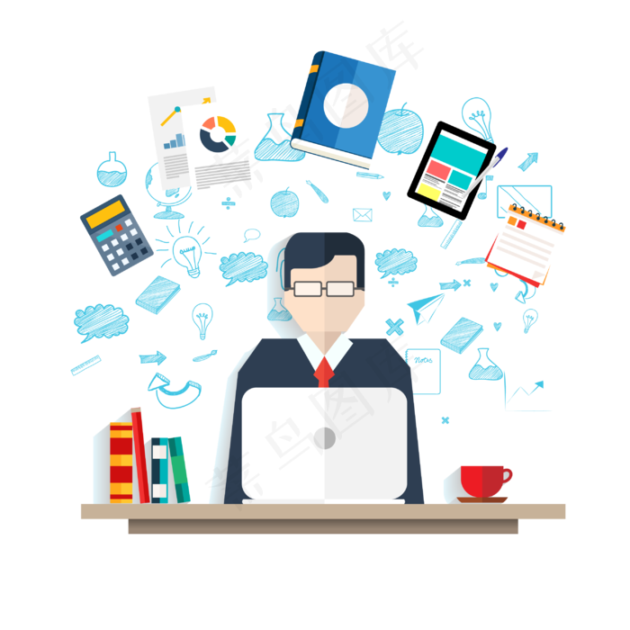 辛勤的老师免抠png透明图层素材