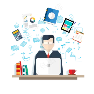 辛勤的老师免抠png透明图层素材