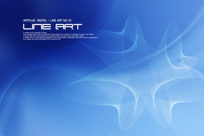 蓝色科技背景素材