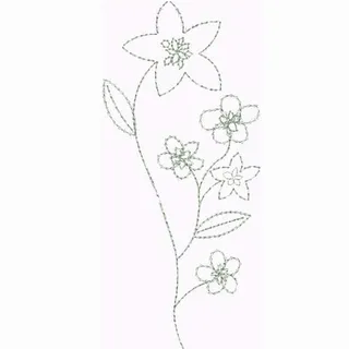 绣花 植物 草 色彩 竹青色 免费...