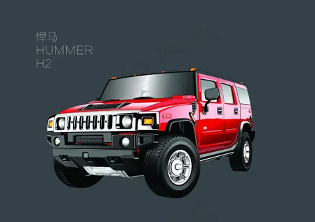 悍马H2矢量素材