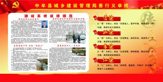 城乡建设管理局善行义图片(2300X1100)cdr矢量模版下载