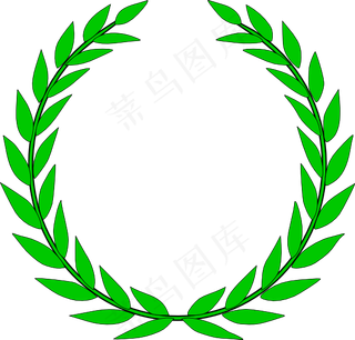 橄榄枝花环剪贴画