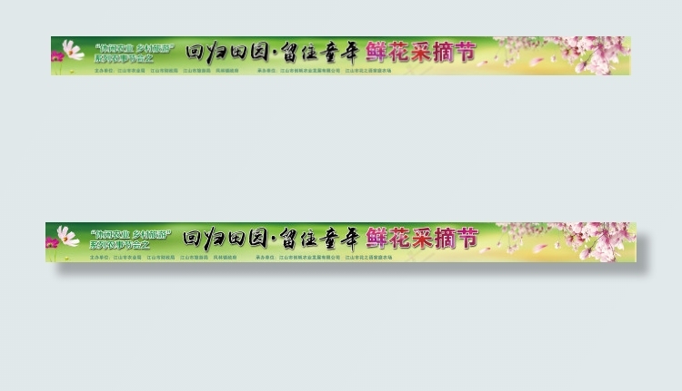凤林镇鲜花采摘游玩psd模版下载