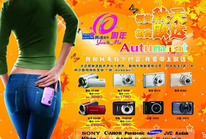 秋天宣传单页图片(3378X2480(DPI:300))psd模版下载