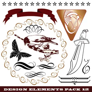 欧式花纹矢量素材