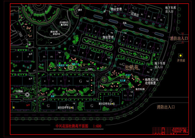 滨江cad图纸素材