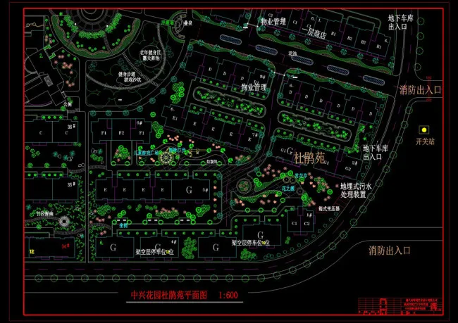 滨江cad图纸素材