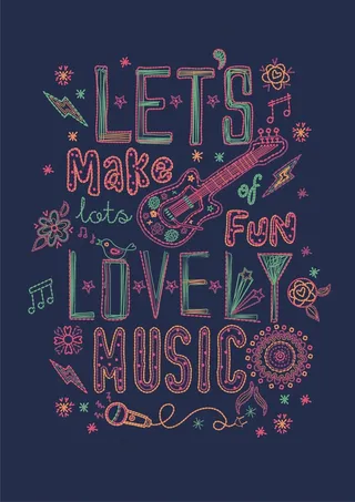 T恤图案设计图文组合英文字体