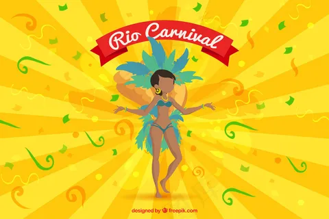 黄色背景矢量图