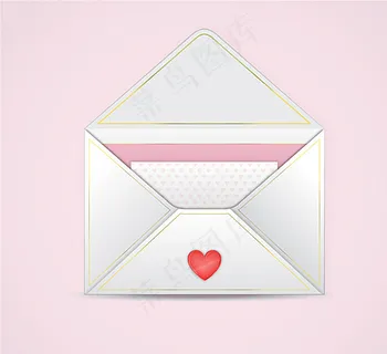 白色书信设计矢量素材图片