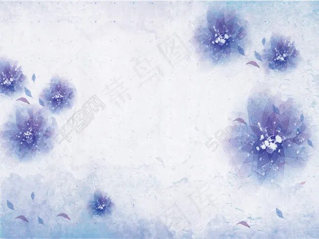 紫色花瓣背景PSD素材免费下载psd模版下载