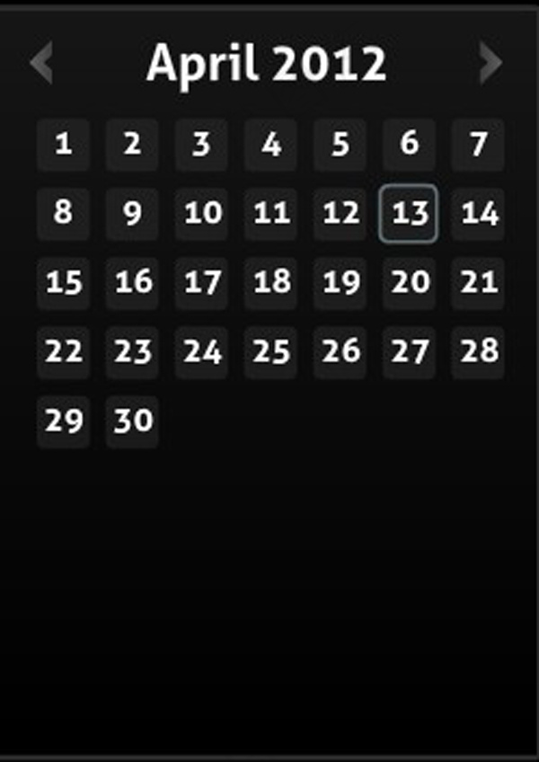 月历翻转透明flash