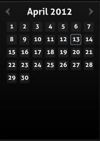 月历翻转透明flash