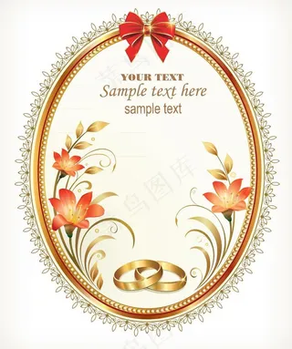 婚礼邀请卡图片