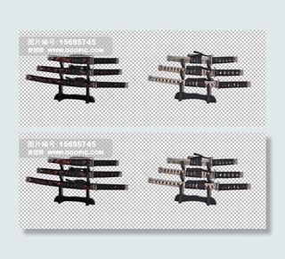 武士刀素材分层免扣大图