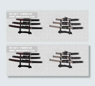 武士刀素材分层免扣大图