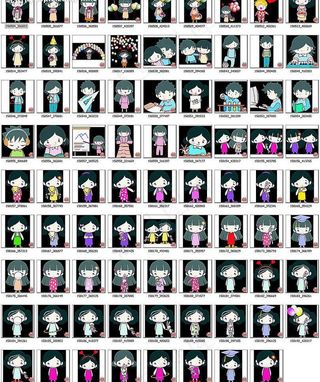 80款儿童人物矢量素材图片