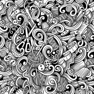 精美手绘花纹底纹背景矢量素材