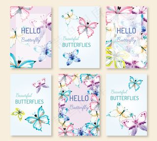 蝴蝶边框时尚唯美梦幻图标