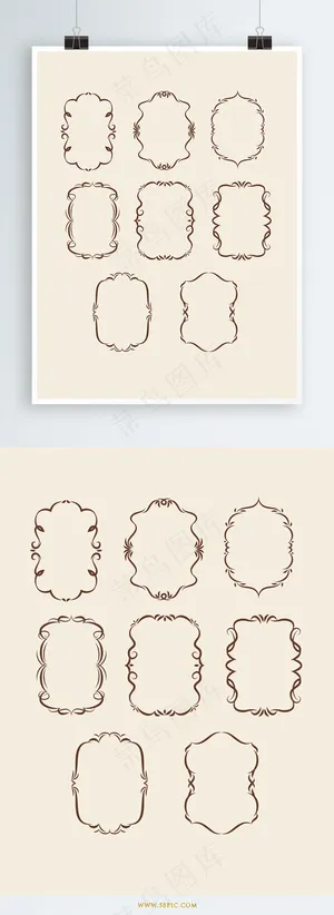 欧式复古风小边框