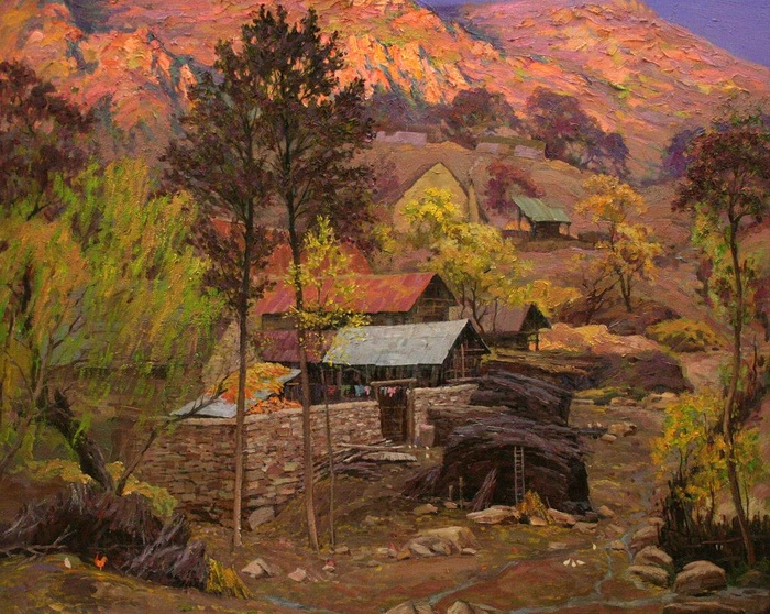 山村景色图片