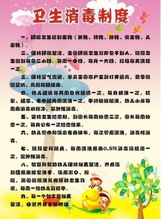 卫生消毒制度图片