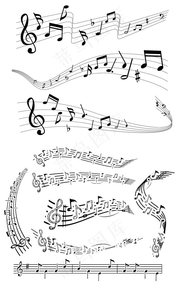 五线谱素材下载