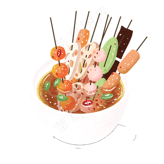 四川重庆传统美食麻辣烫免抠图四川重庆传统美食麻辣烫免抠图psd模版下载