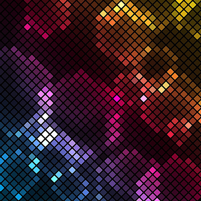 梦幻炫彩马赛克背景