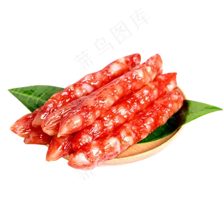 腊肠香肠年货节海报png免抠透明素...