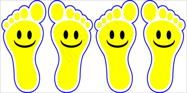 小脚丫cdr矢量模版下载