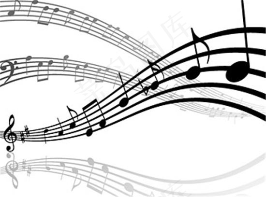 无线谱音乐矢量素材