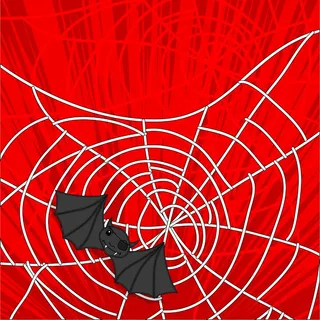 万圣节蝙蝠蜘蛛矢量背景