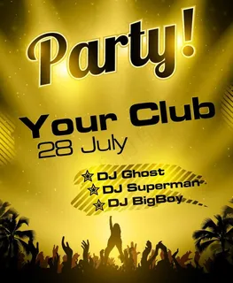 夏日激情舞会现场 音乐背景图片