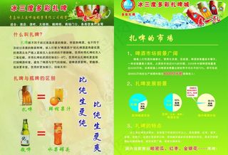 冰三度啤酒dm单图片