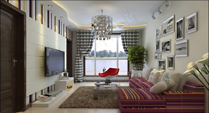 电视背景墙装修设计效果图