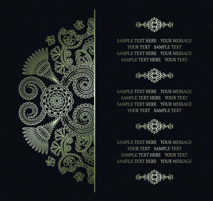 欧式复古花纹图片