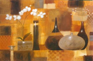 欧式花卉静物美克美家装饰